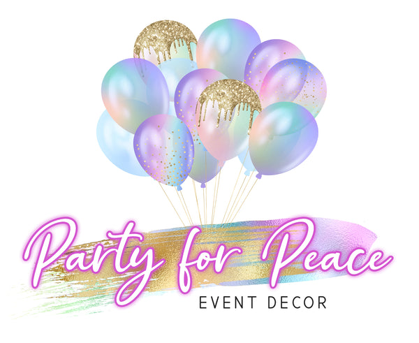 Party For Peace Event Decor